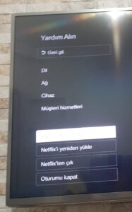 LG TV Netflix uygulamasi