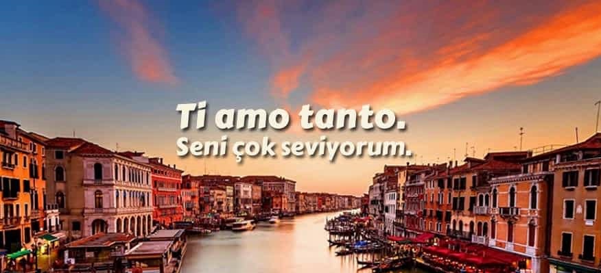 İtalyanca Kısa Aşk Sözleri